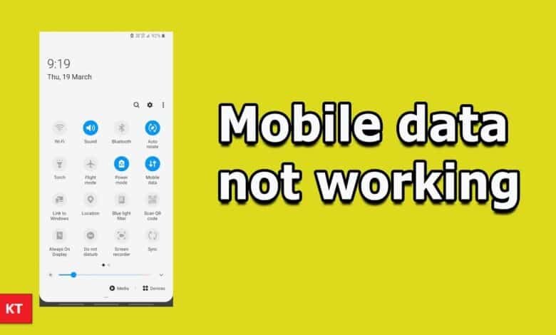 Why Is Mobile Data Not Working